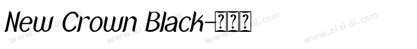 New Crown Black字体转换